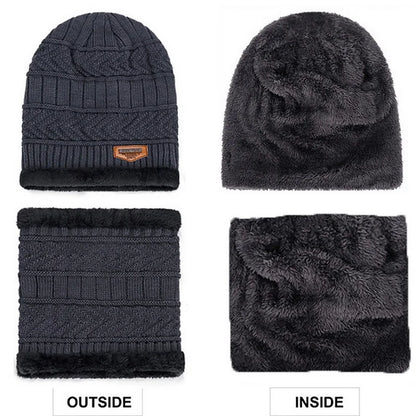 Song Ting Winter Hat and Bib Set